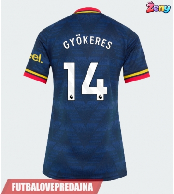 Lacne Ženy Futbalové dres Arsenal Viktor Gyokeres #14 2026-27 Krátky Rukáv - Preč